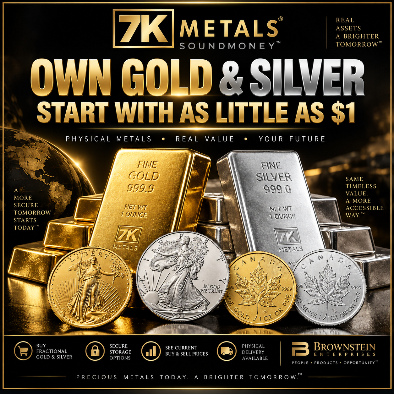 7K Metals and SoundMoney — start with as little as $1