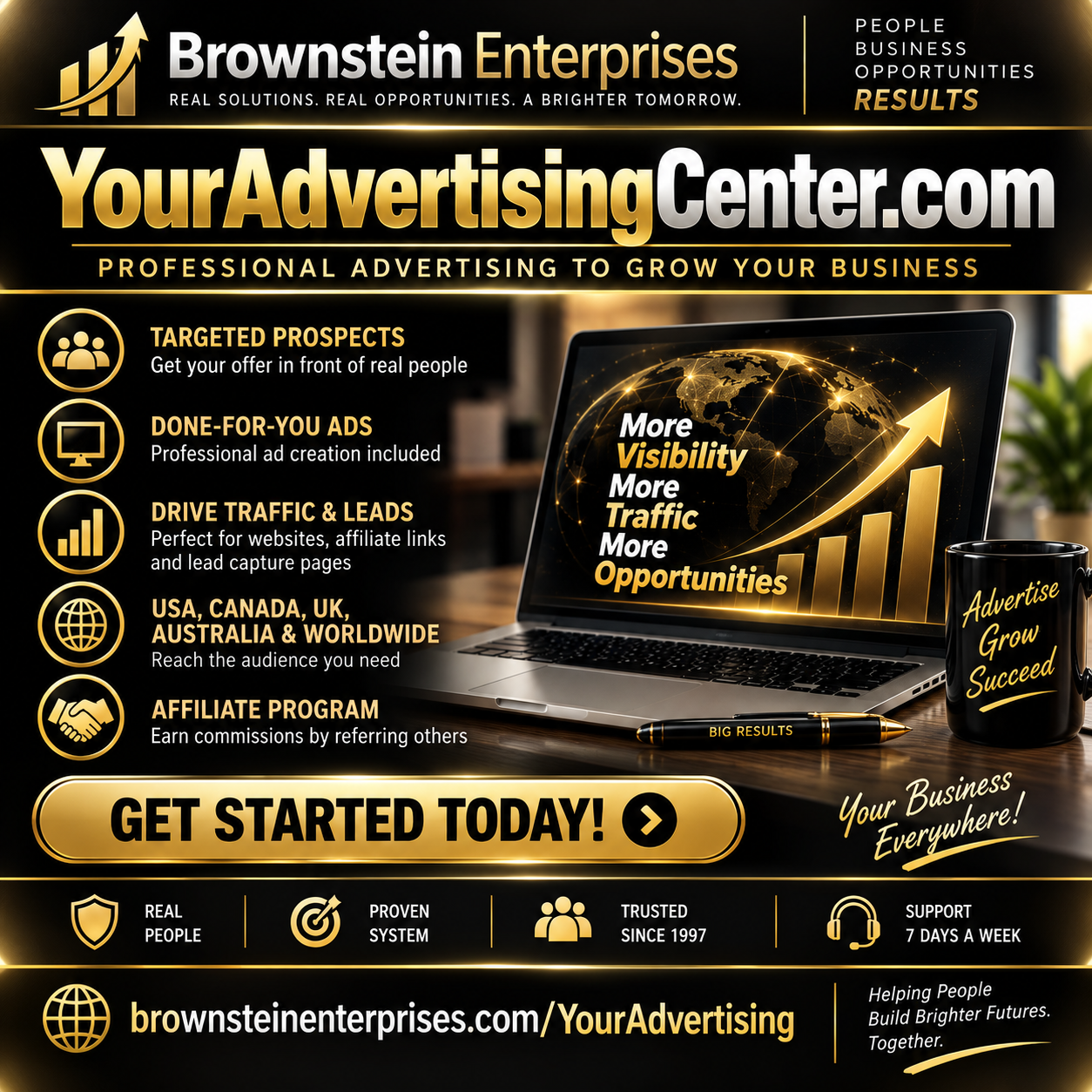Your Advertising Center — advertising services reviewed by Brownstein Enterprises